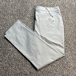 Public Rec Work to Play Men's 38x31 Pants Gray Straight Leg Polyester Trouser